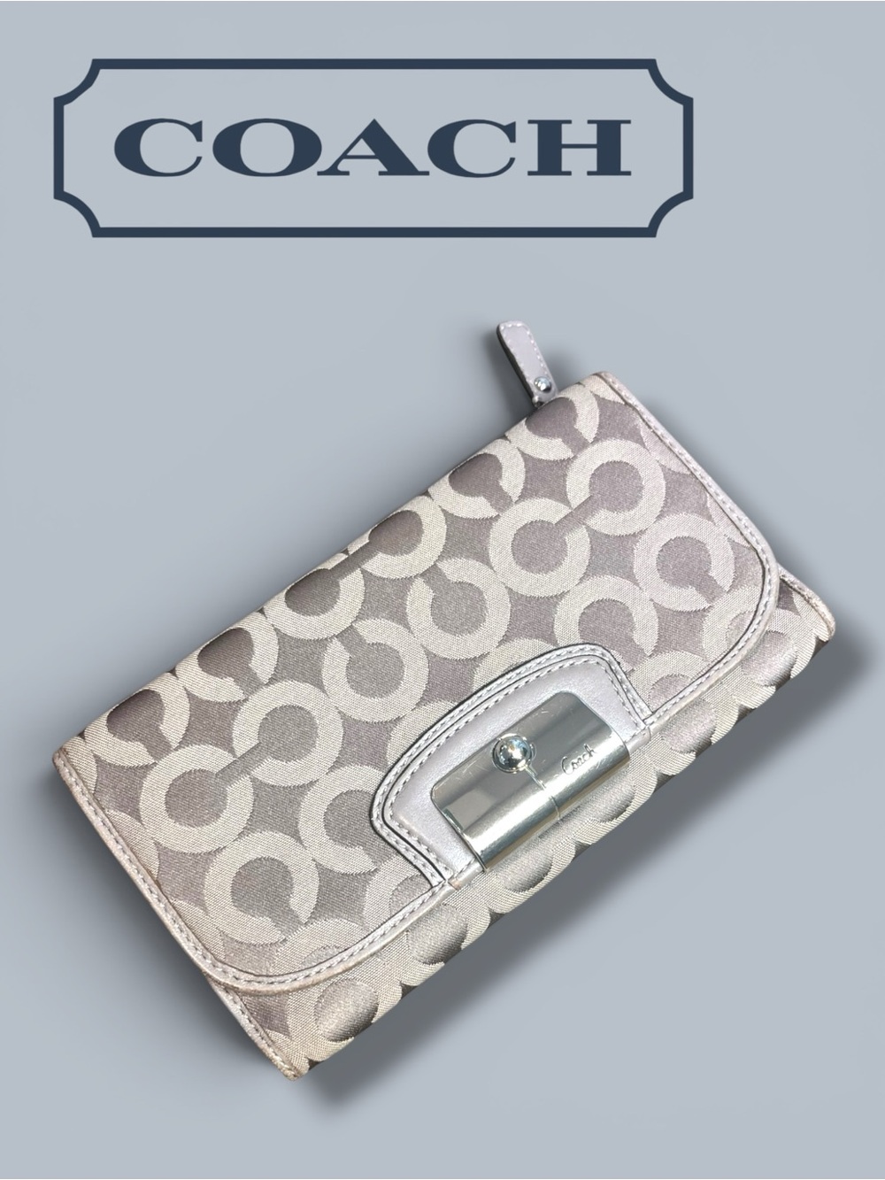 Coach Kristin Signature Fabric wallet